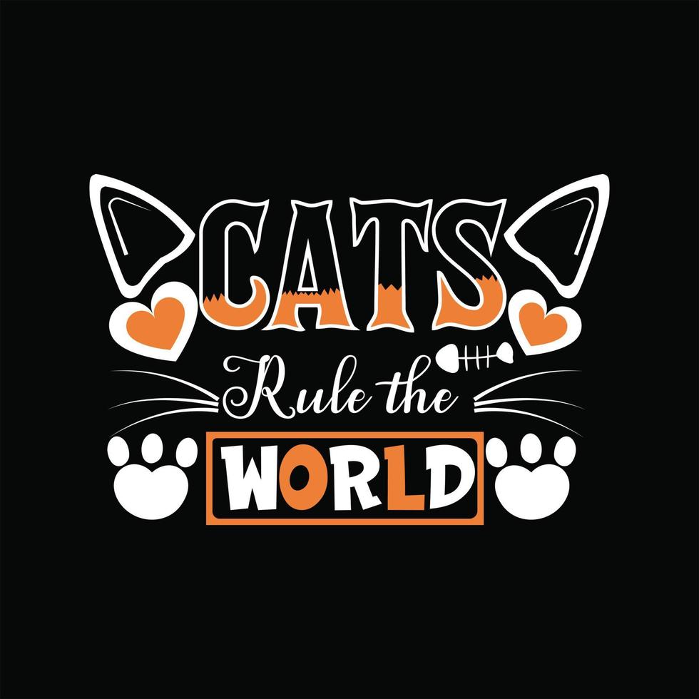 Cat T-shirt Design vector