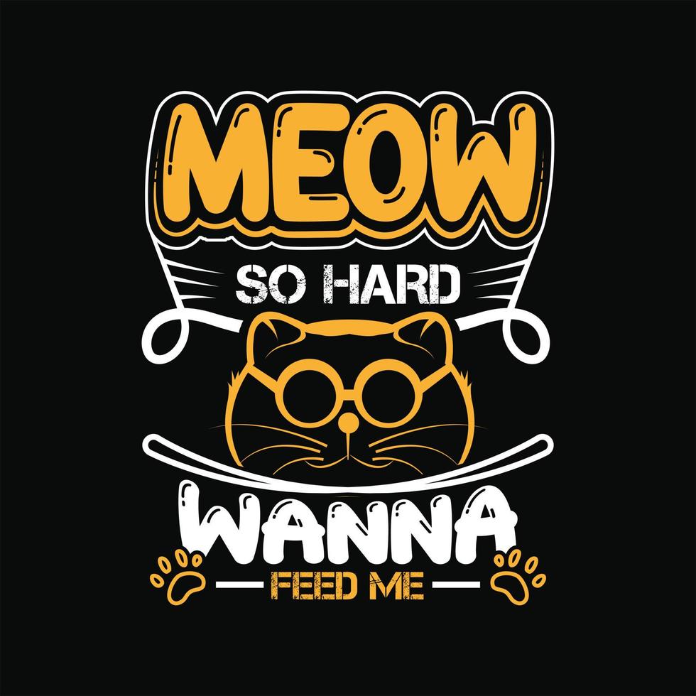 Cat T-shirt Design vector