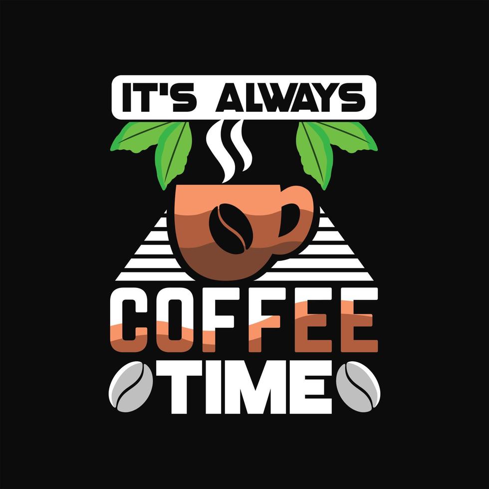 diseño de camiseta de café vector