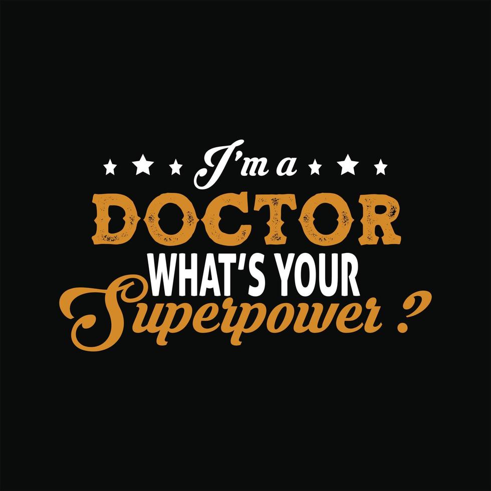 Doctor T-shirt Design vector