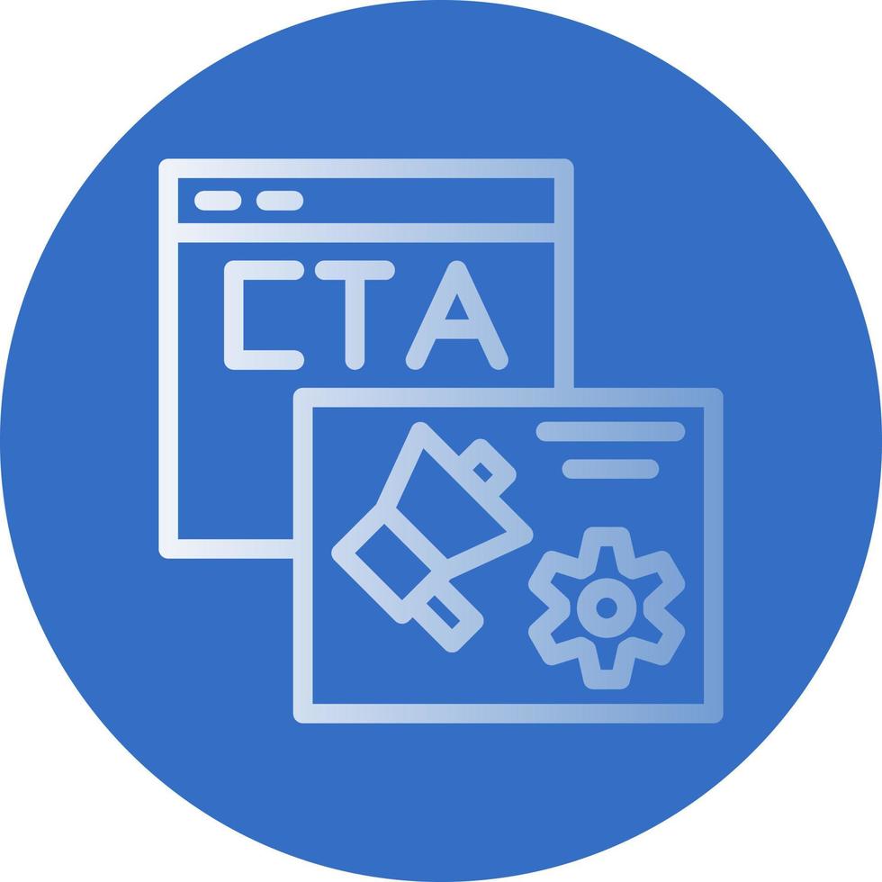 diseño de icono de vector de cta