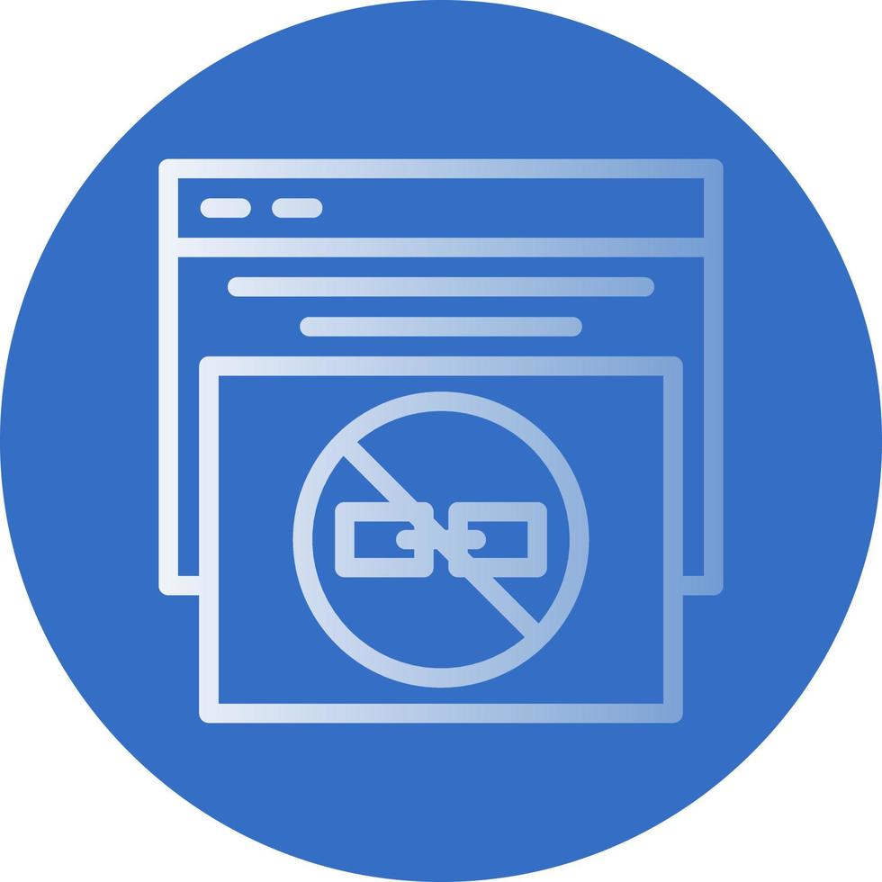 No Follow Vector Icon Design