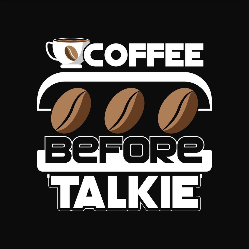 diseño de camiseta de café vector