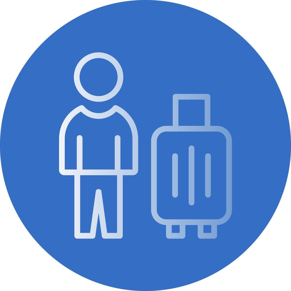 Solo Travel Vector Icon Design