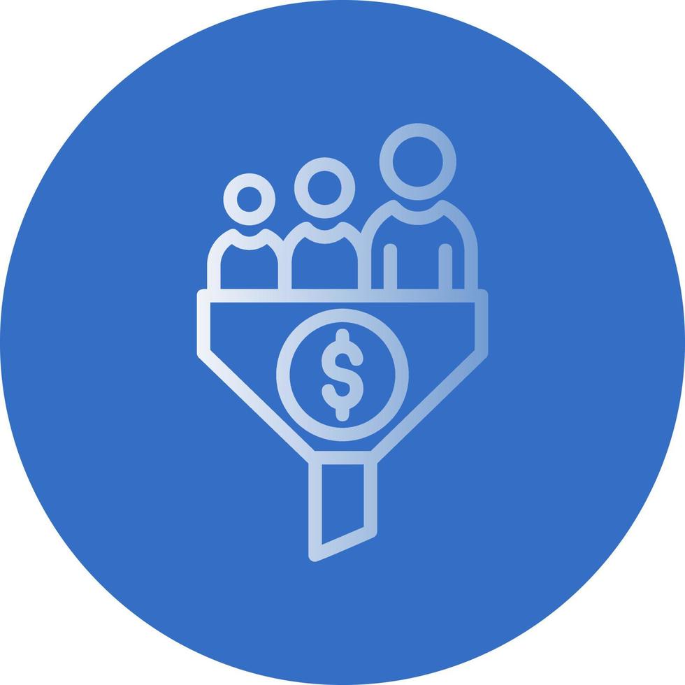 Sales Funnel Strategist Vector Icon Design