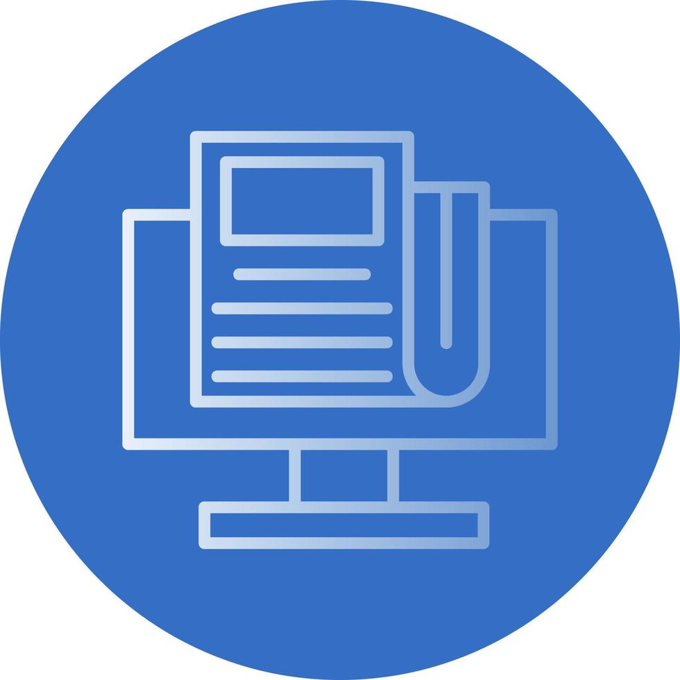 Online Magazine Vector Icon Design