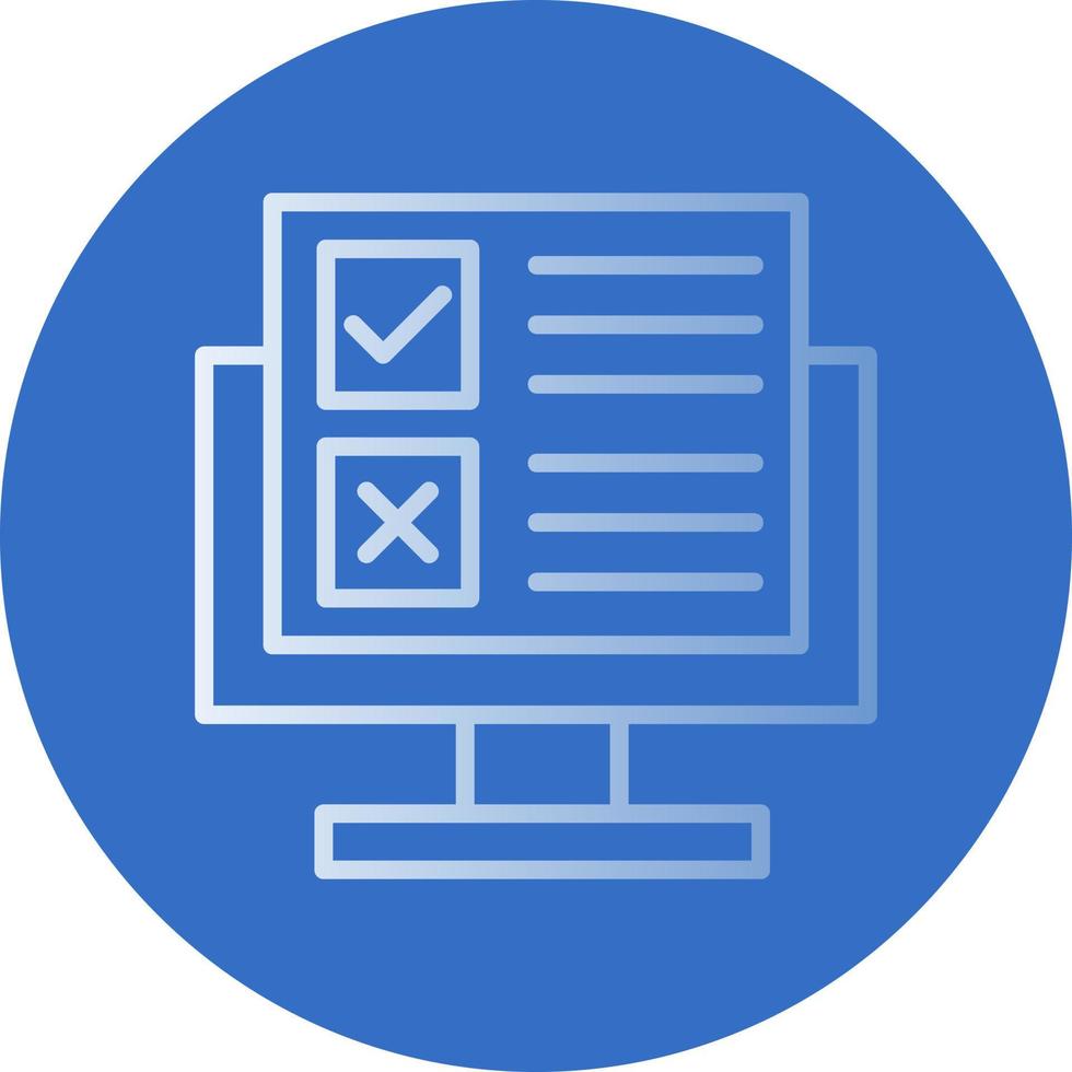 Online Survey Vector Icon Design