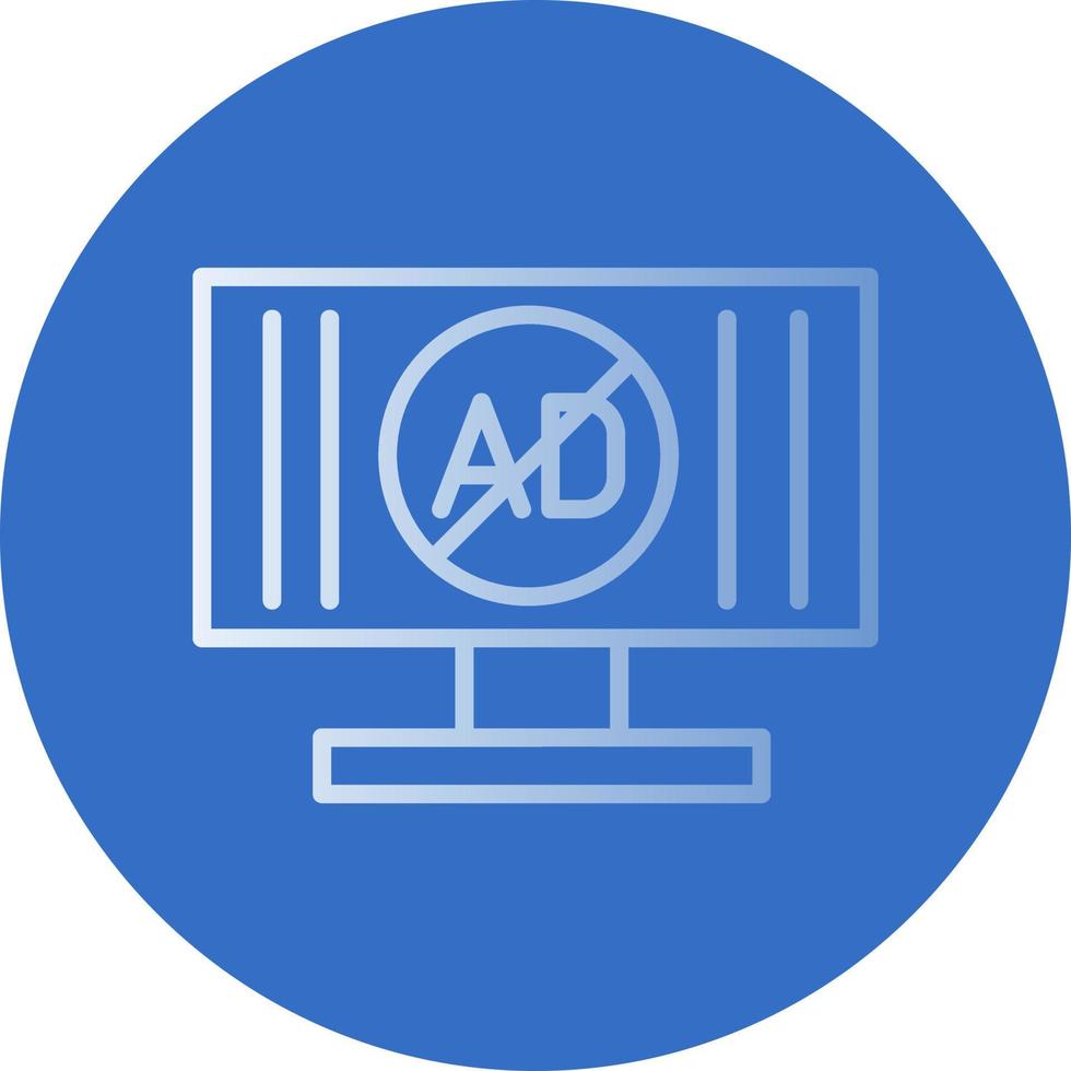 Ad Blocker Vector Icon Design
