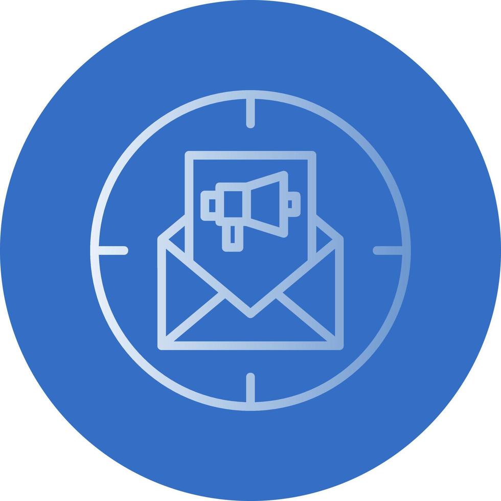 diseño de icono de vector de marketing directo de correo electrónico