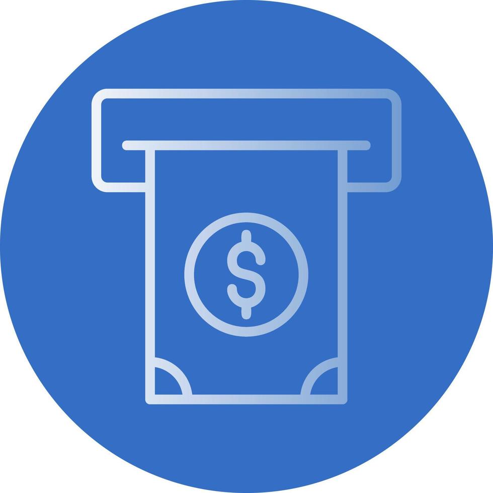 Cash Withdrawal Vector Icon Design