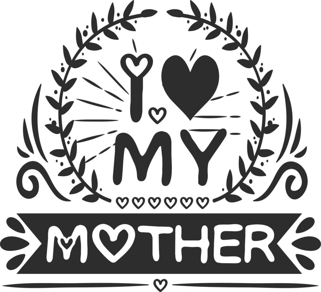 Mother T-shirt Design vector