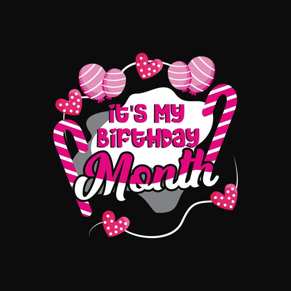 Birthday T-shirt Design vector