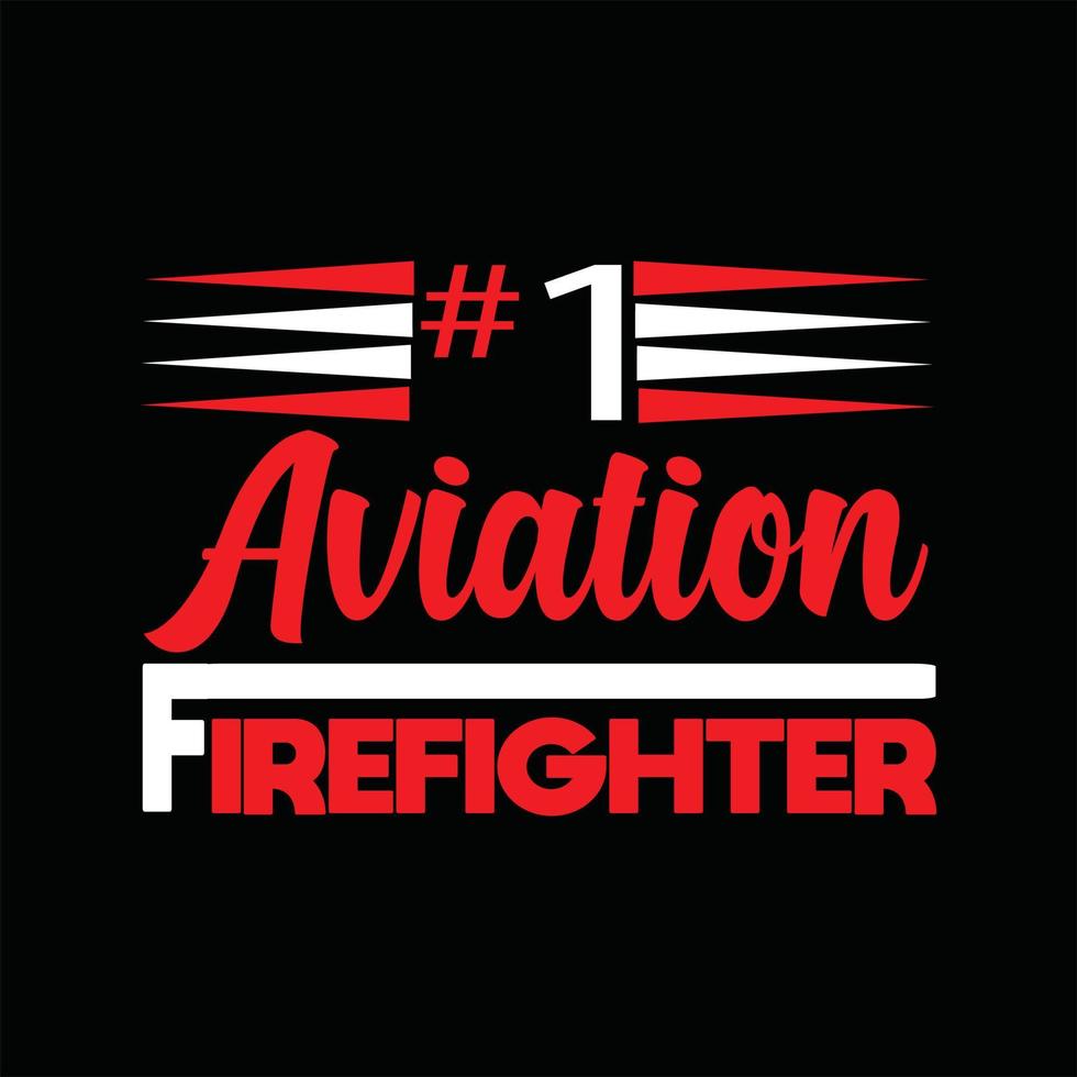 Firefighter T-shirt Design vector