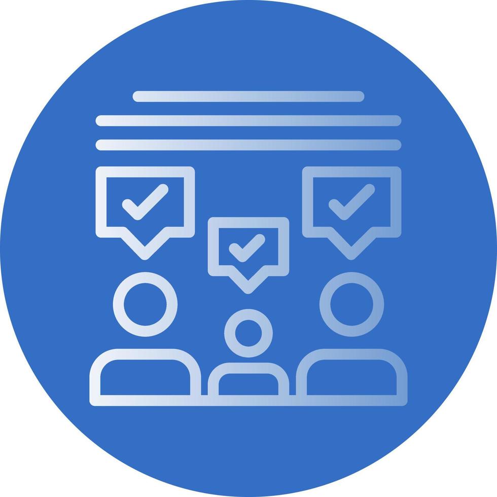 Audience Feedback Vector Icon Design