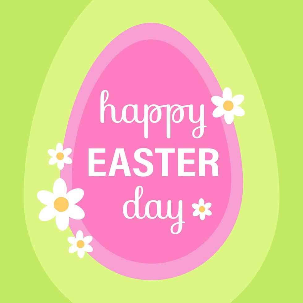 Easter Poster, Background or Card with Eggs and Flowers. vector