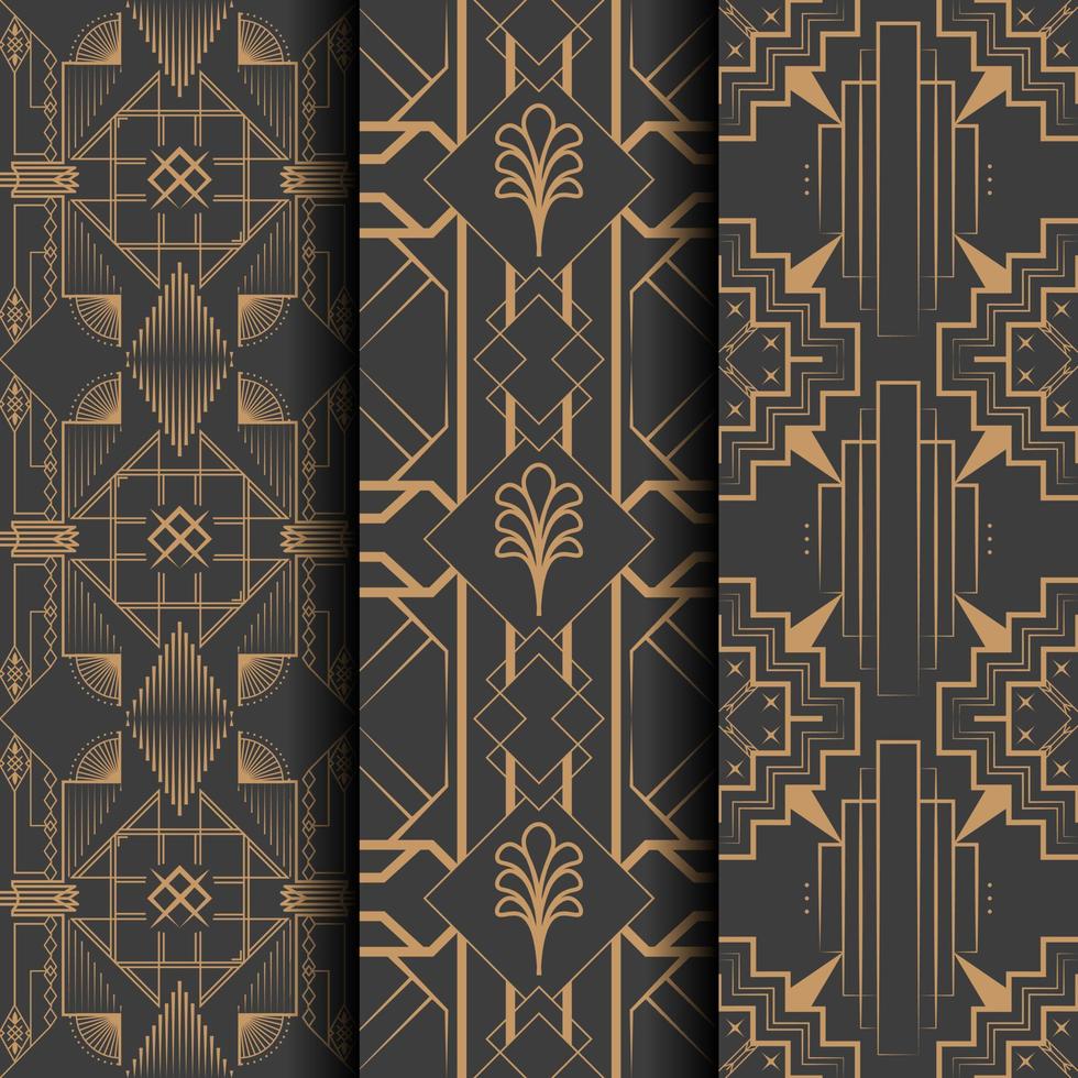 Vintage Art Deco Pattern Illustration vector