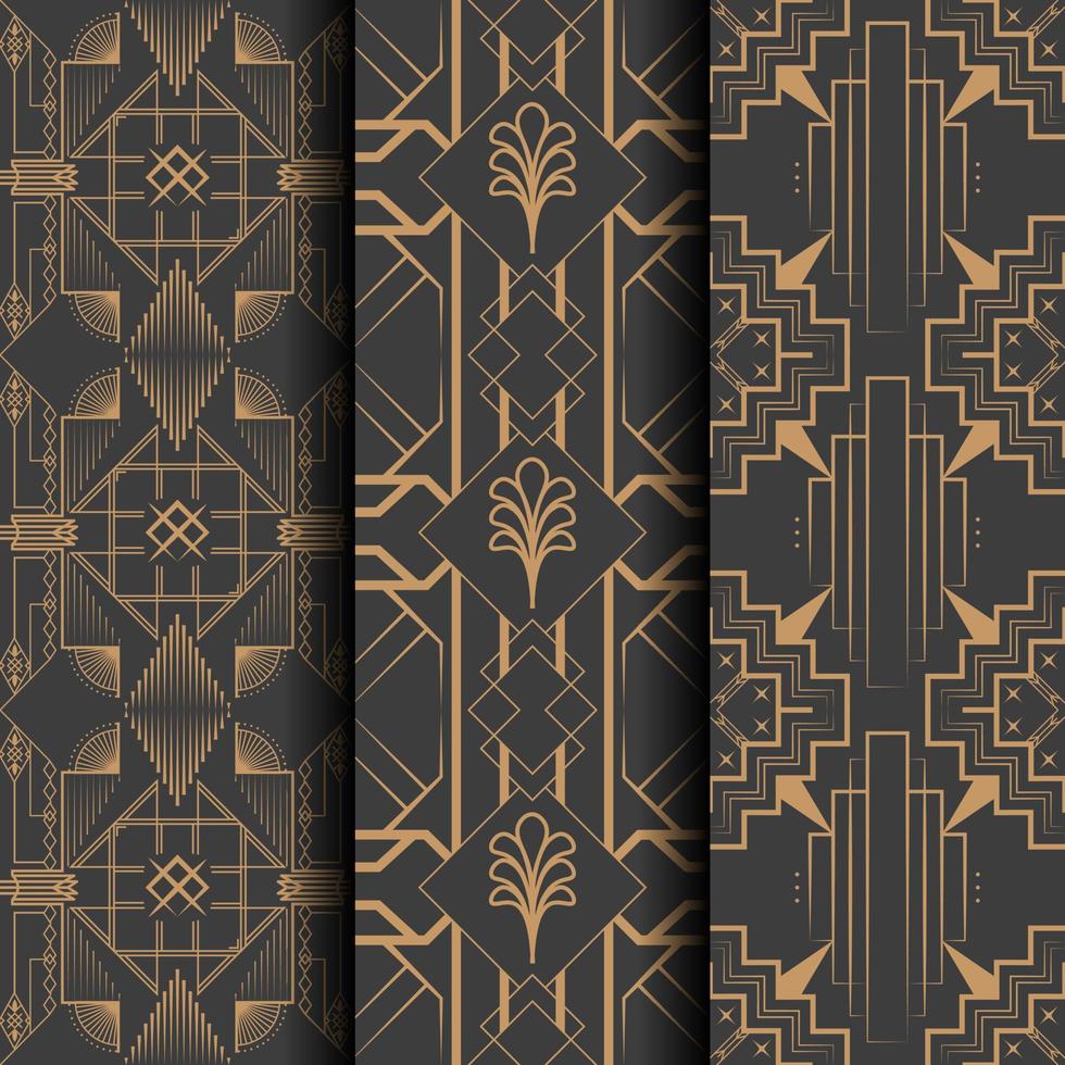 Vintage Art Deco Pattern Illustration vector