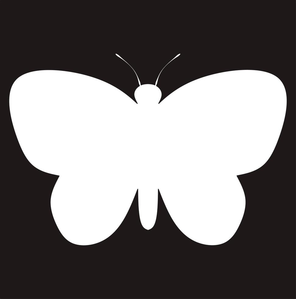 black white butterfly frame with copy space for your text or design vector