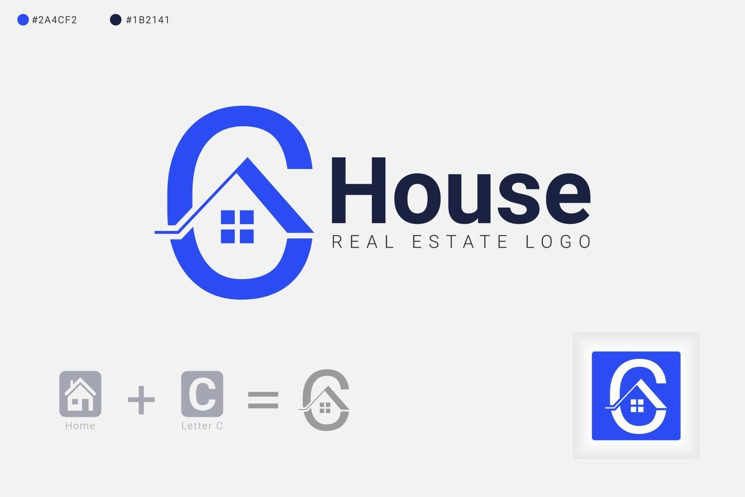 C Letter - Real Estate and Architecture Branding Identity logo templates vector