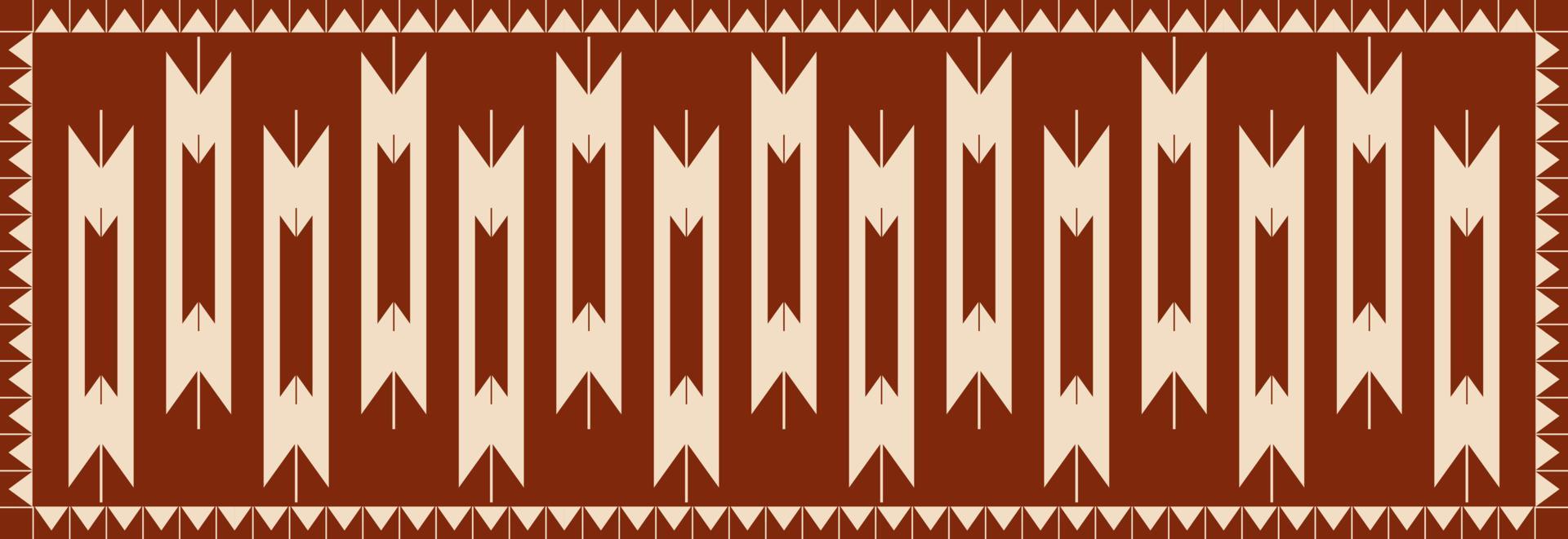 Aztec Navajo area rug pattern. Ethnic traditional southwest geometric pattern use for carpet, rug, tapestry, mat, table runner, etc. Ethnic boho southwest pattern floor rug fabric design. vector