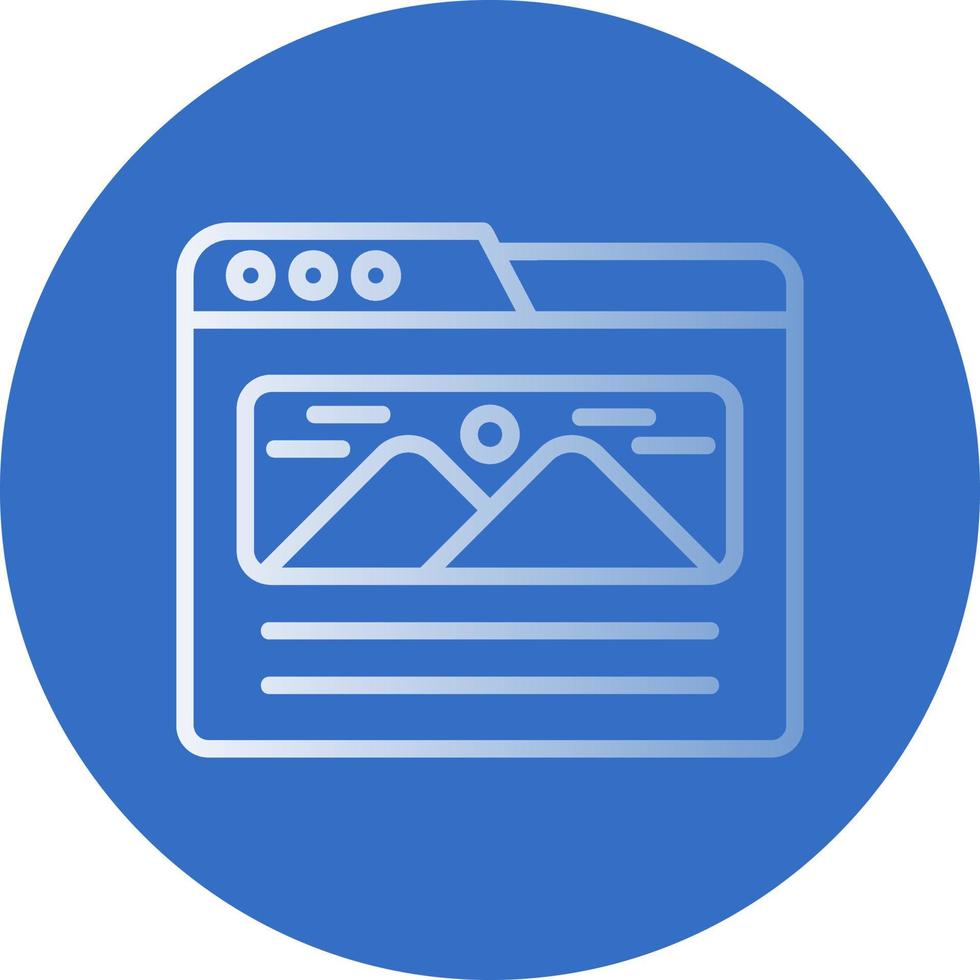 Landing Page Vector Icon Design