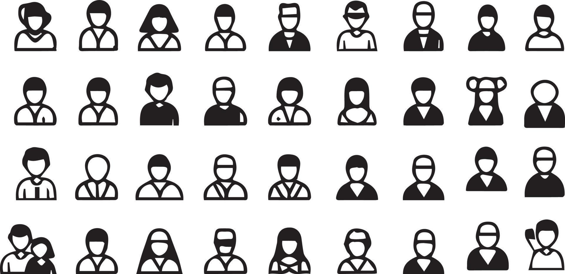 People Avatar Icon Pack vector