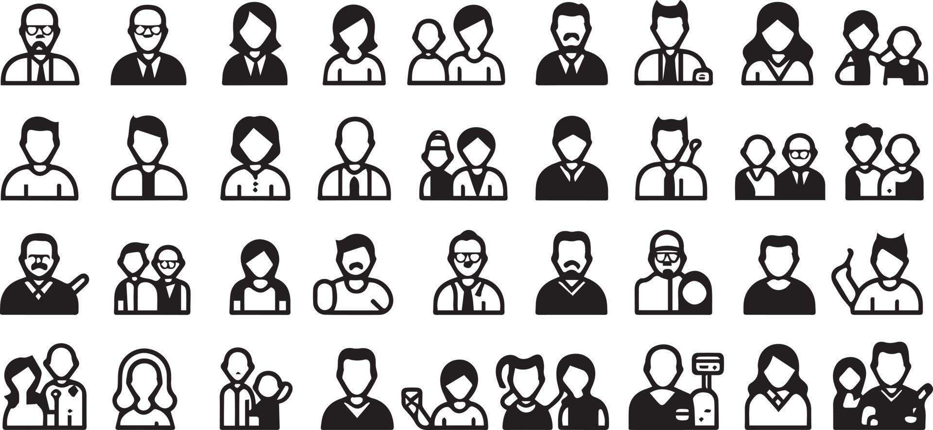 People Avatar Icon Pack vector