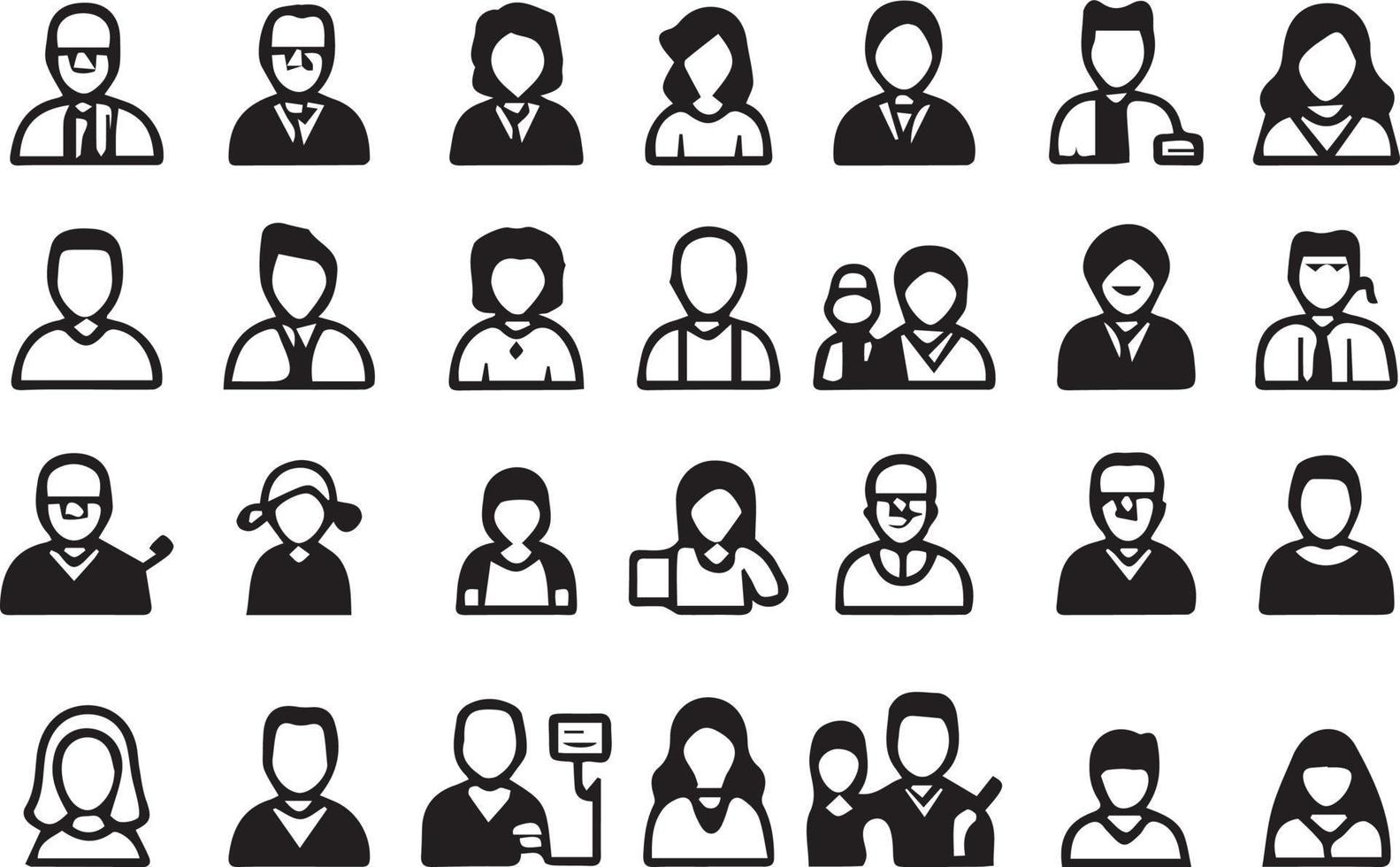 People Avatar Icon Pack vector