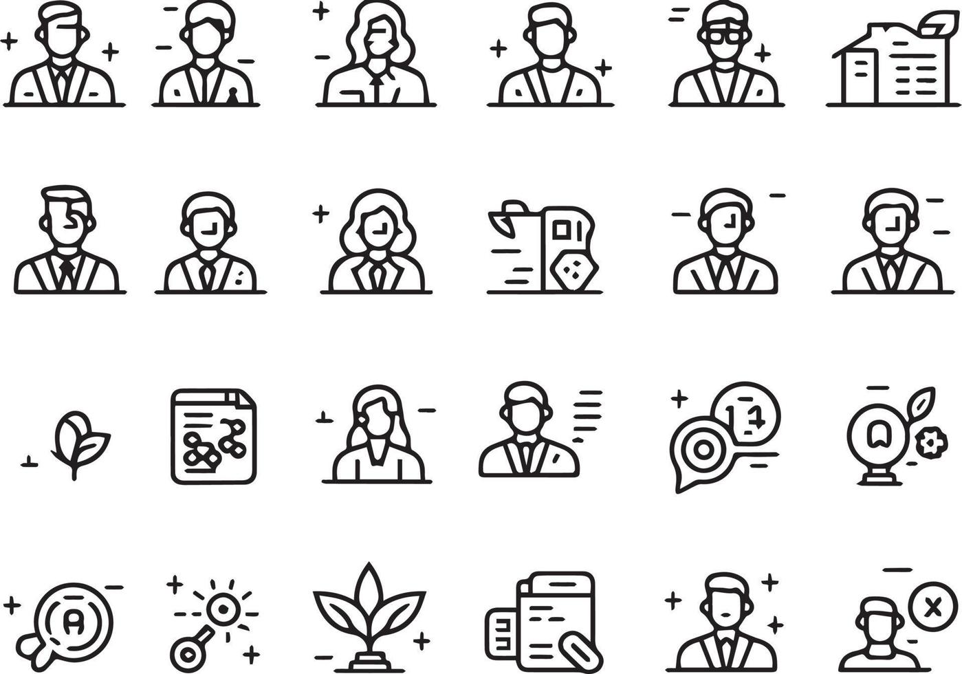 Business People Icon Pack vector