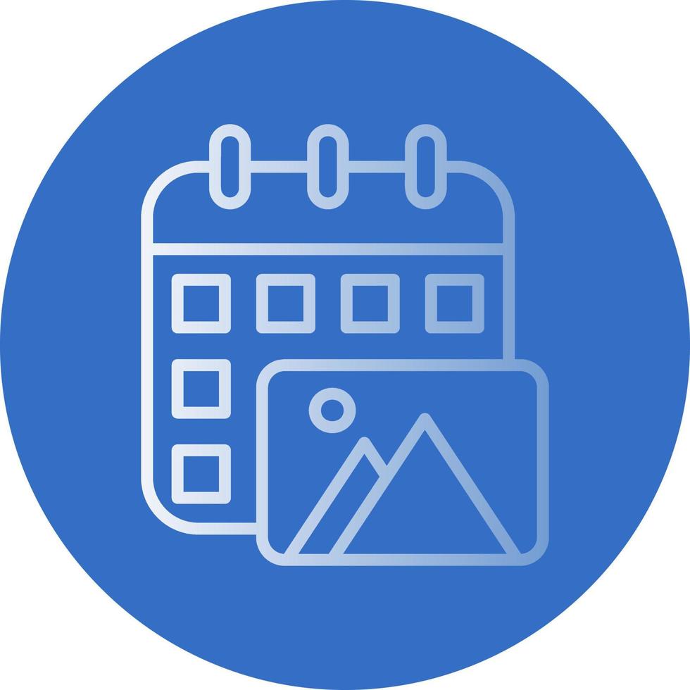 Content Calendar Vector Icon Design