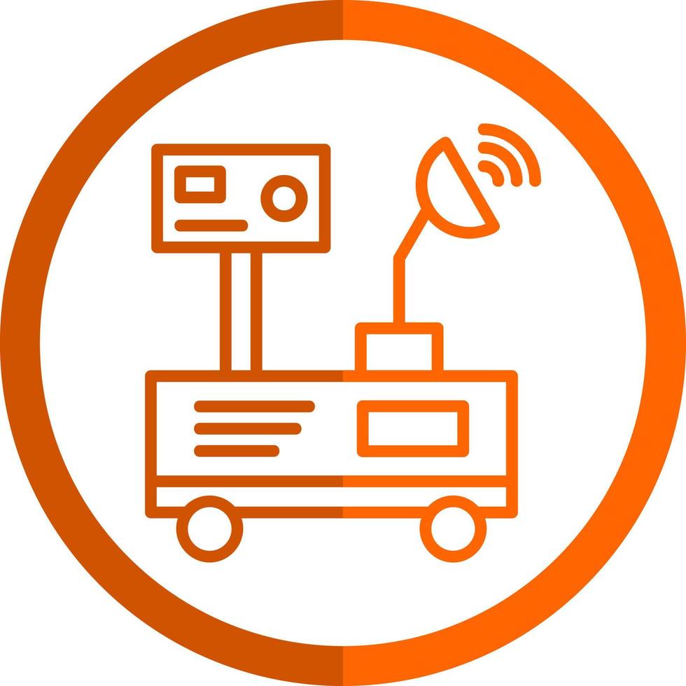 Mars Rover Vector Icon Design
