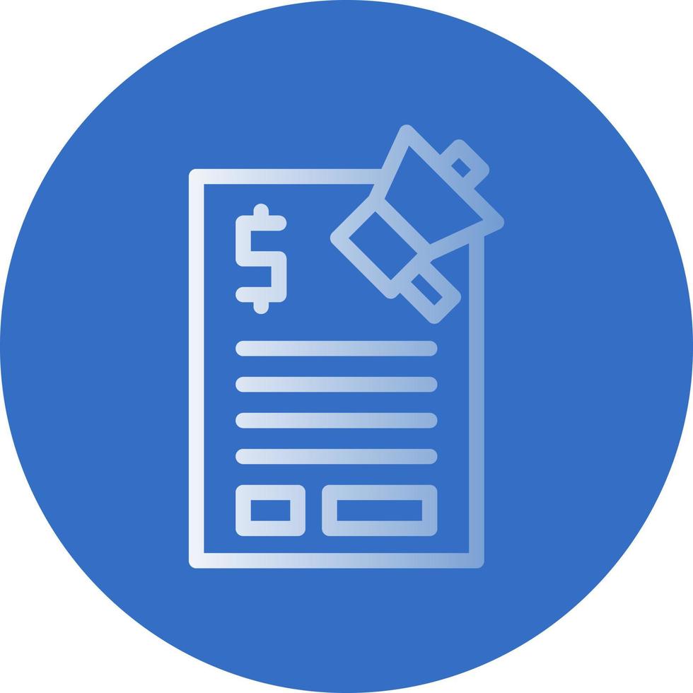 Marketing Budget Vector Icon Design