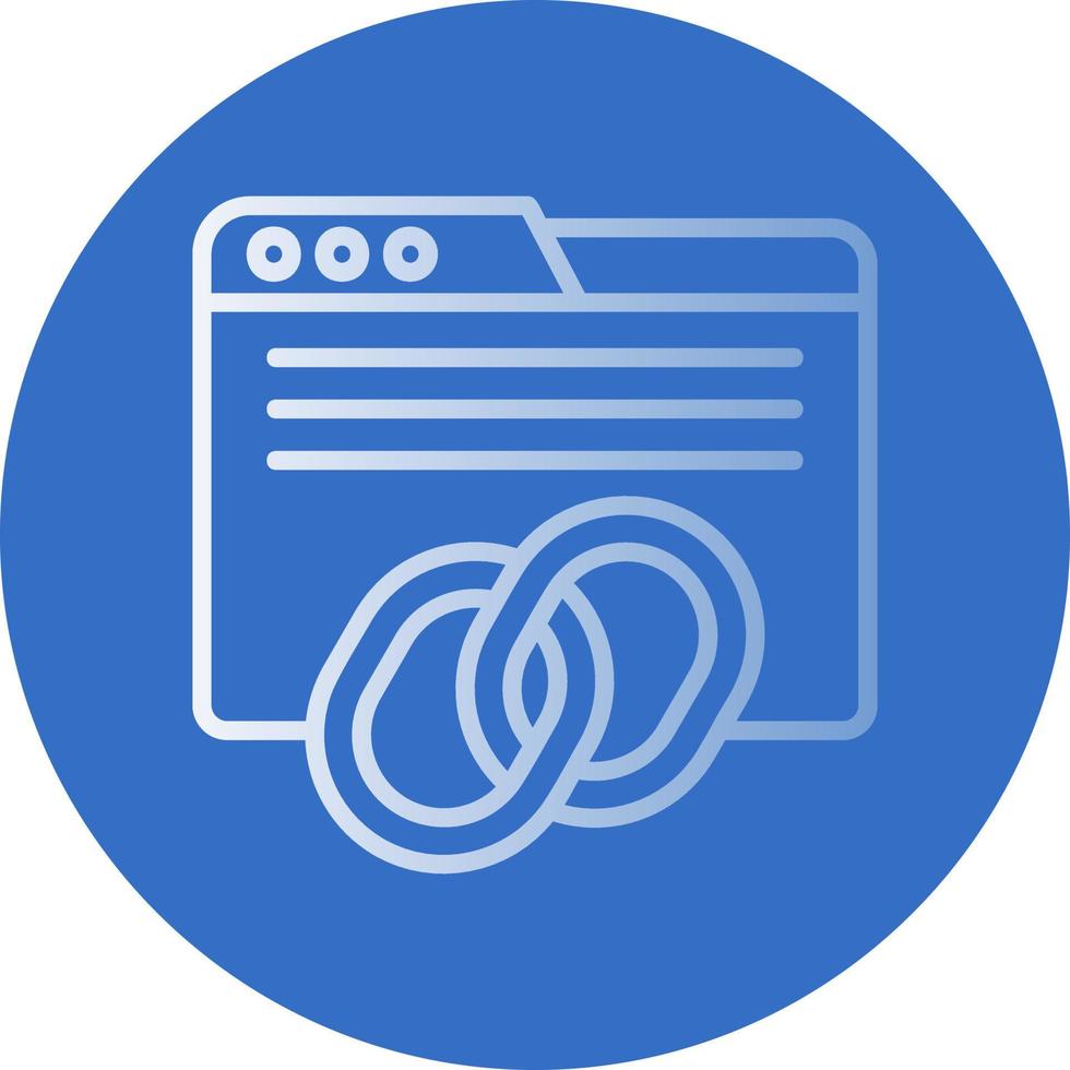 Backlinks Vector Icon Design