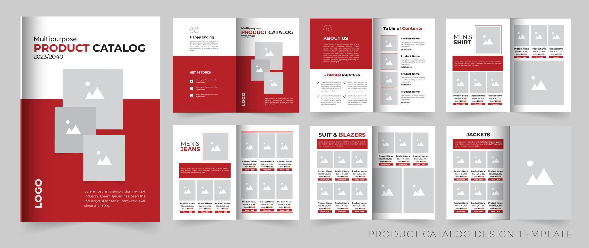 Multipurpose product catalog or catalogue design template vector