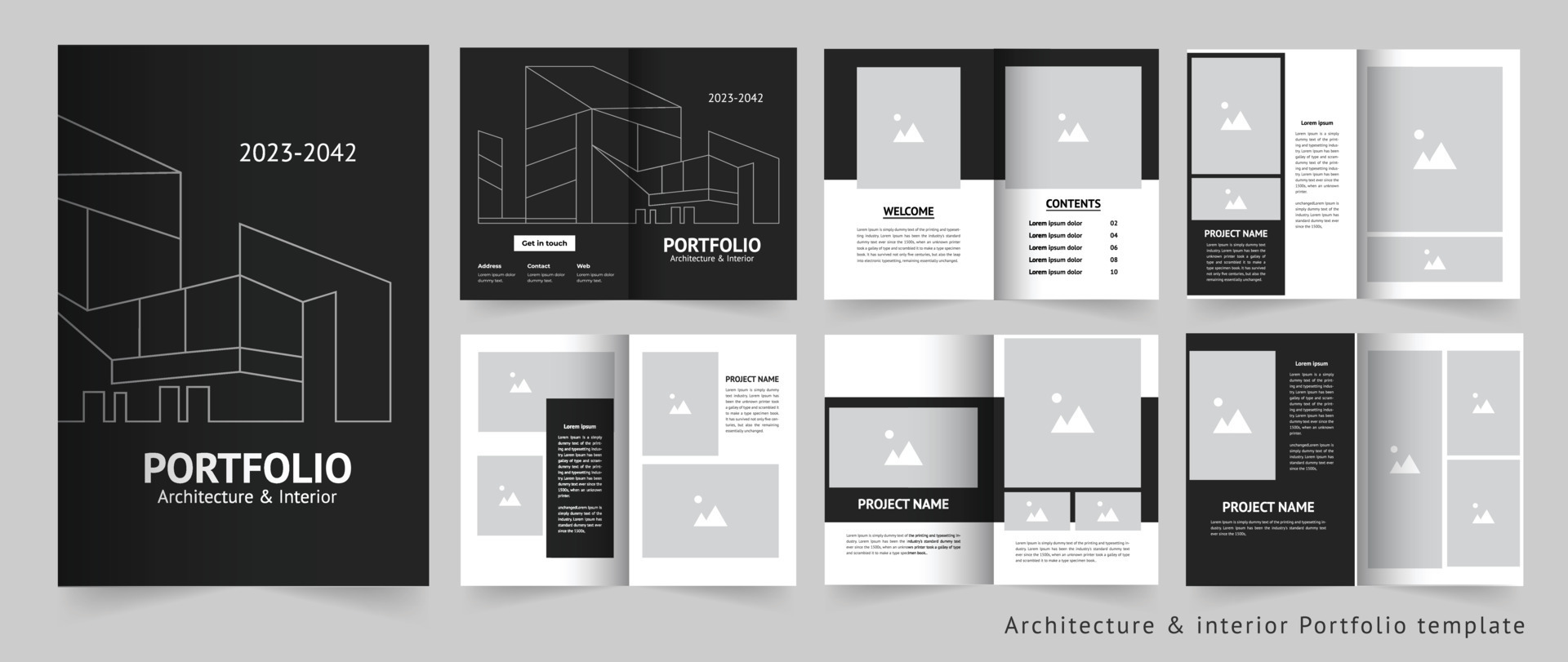 Architecture portfolio or interior portfolio or portfolio design ...