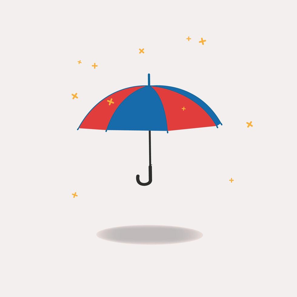 paraguas icono diseño vector ilustración, lluvia proteccion concepto