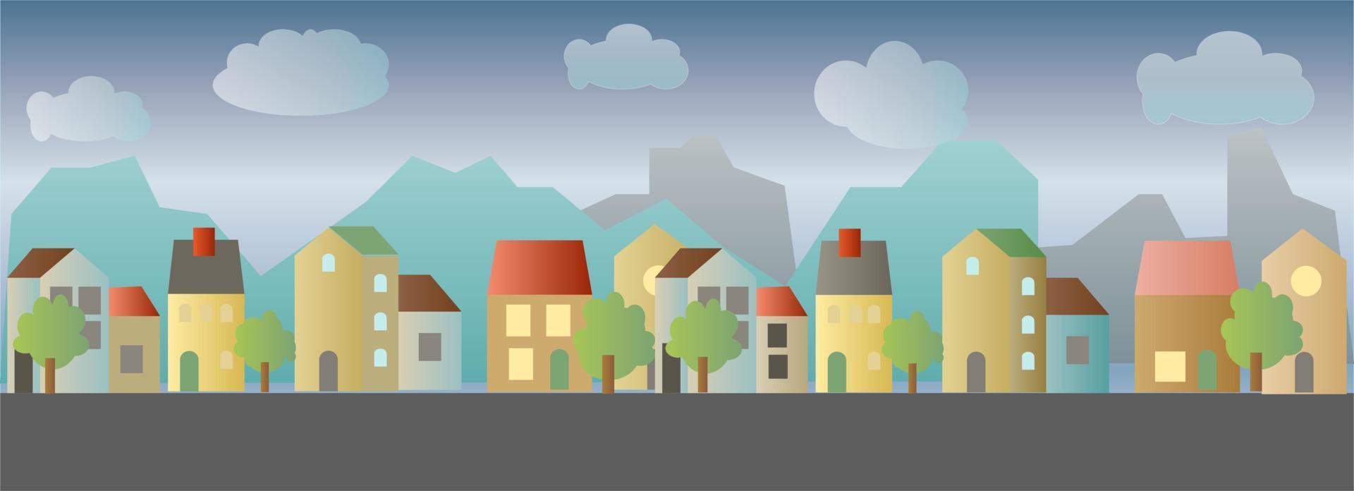 Town Game Background vector