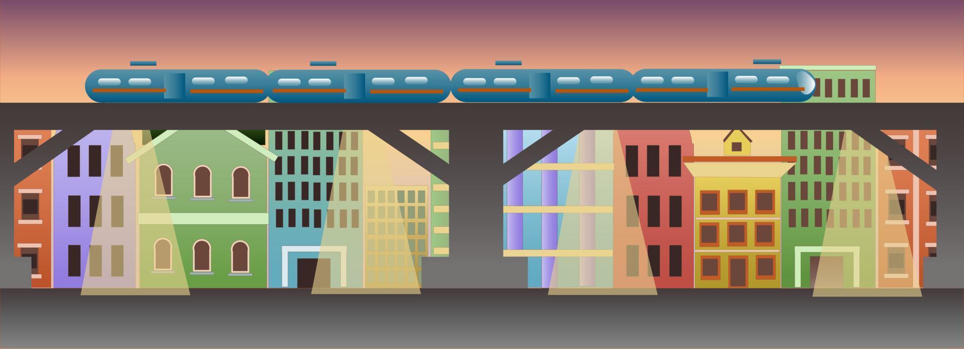 fondo del juego de la ciudad vector