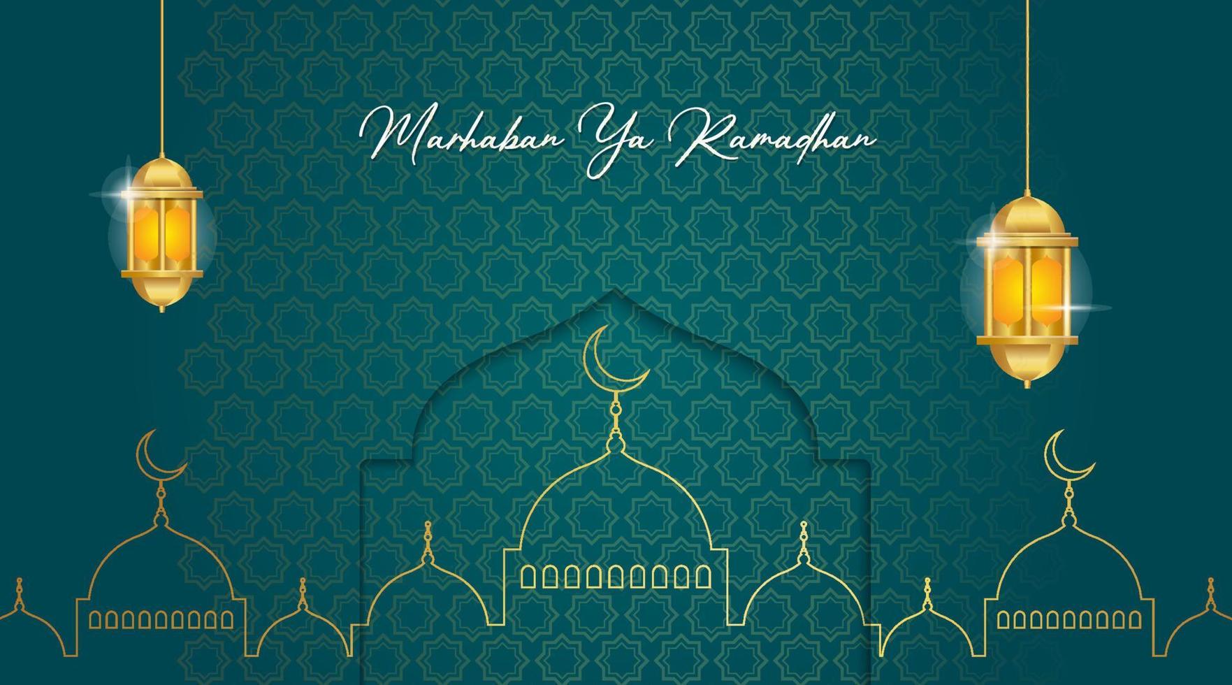 islamic background ramadhan kareem vector illustration