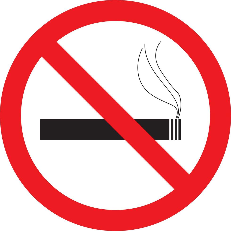 'Don't smoke' symbol design. Abstract vector design.