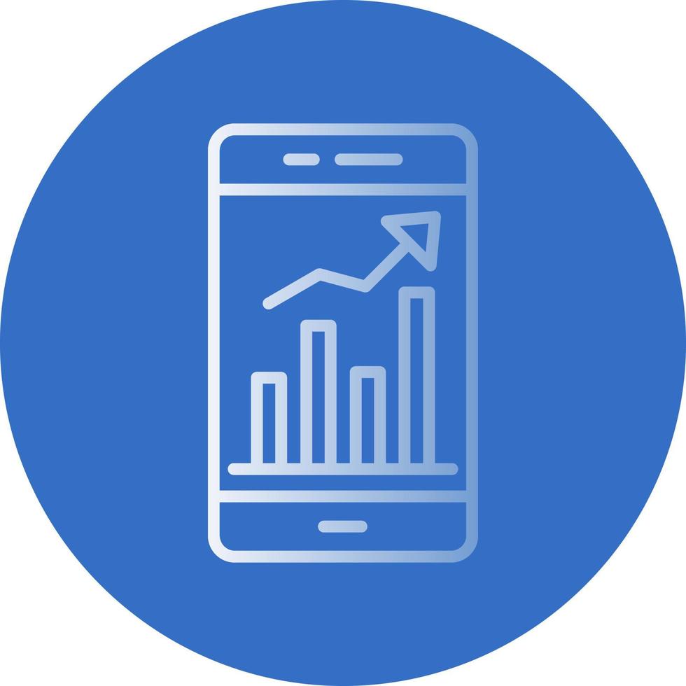Mobile Trading Vector Icon Design