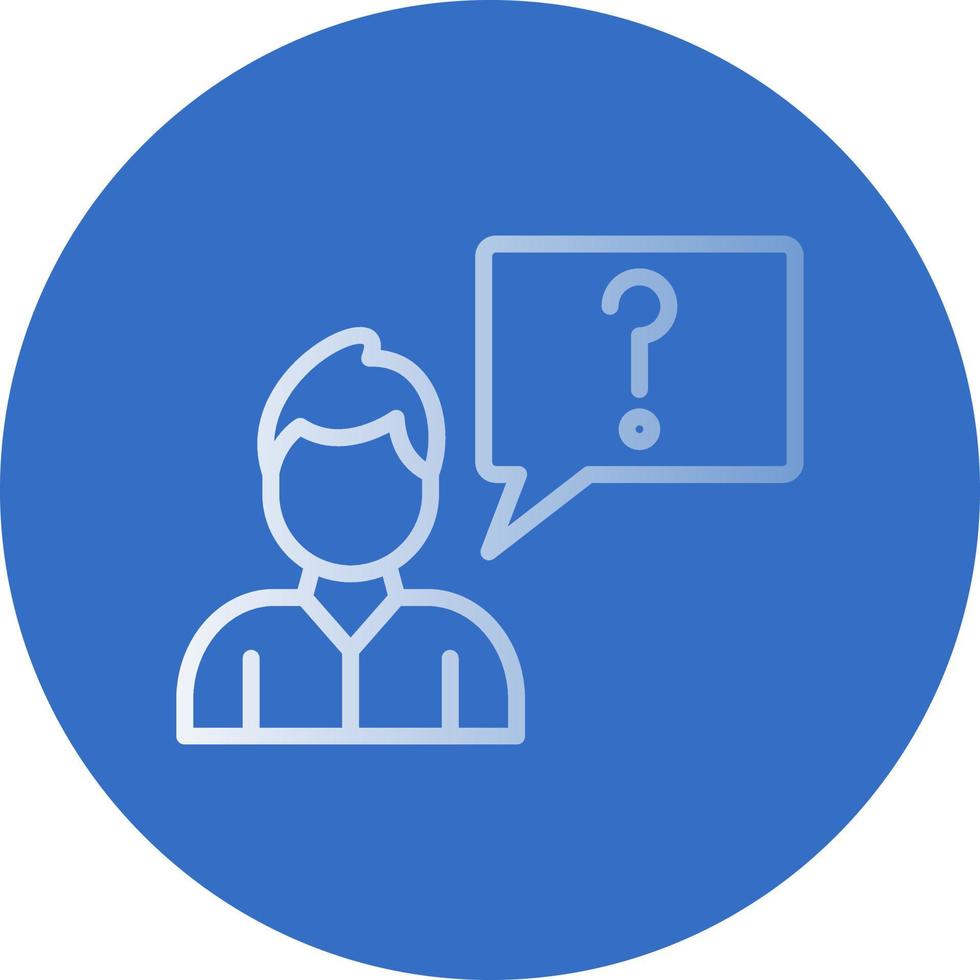Ask Vector Icon Design