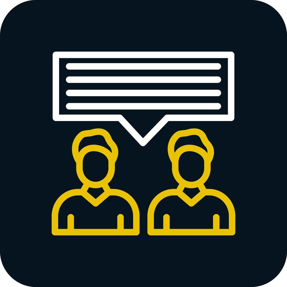 Discussion Vector Icon Design