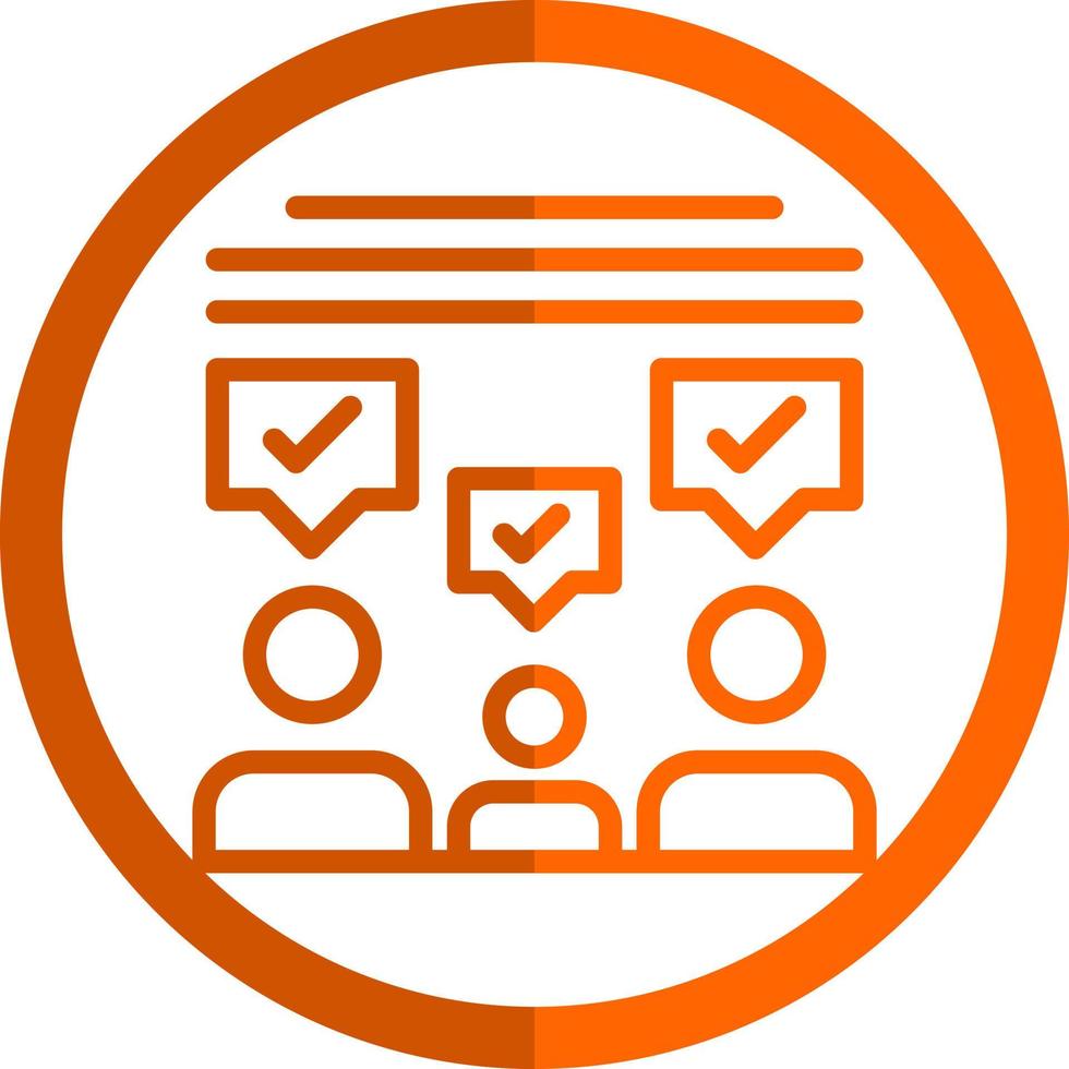 Audience Feedback Vector Icon Design