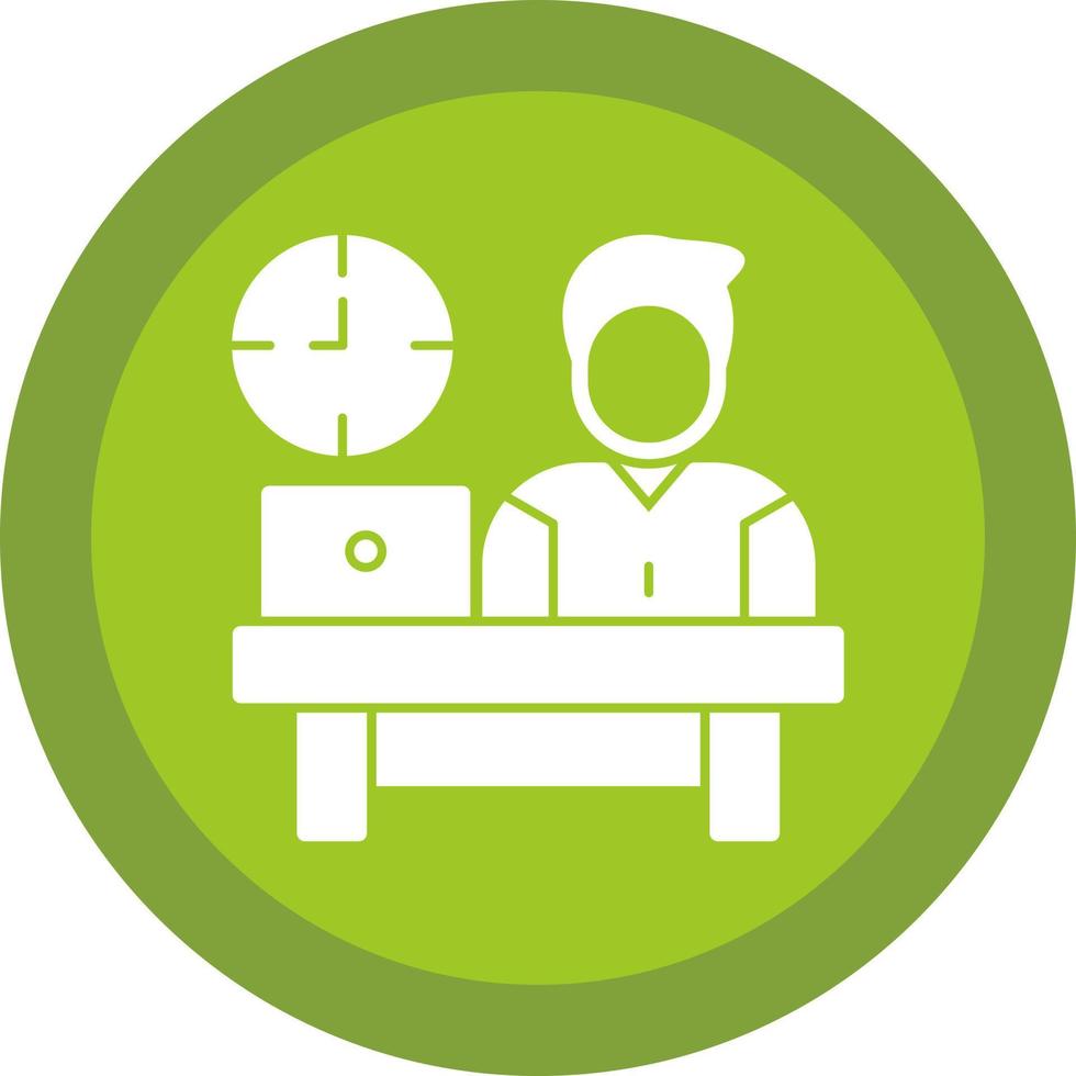 Work Time Vector Icon Design