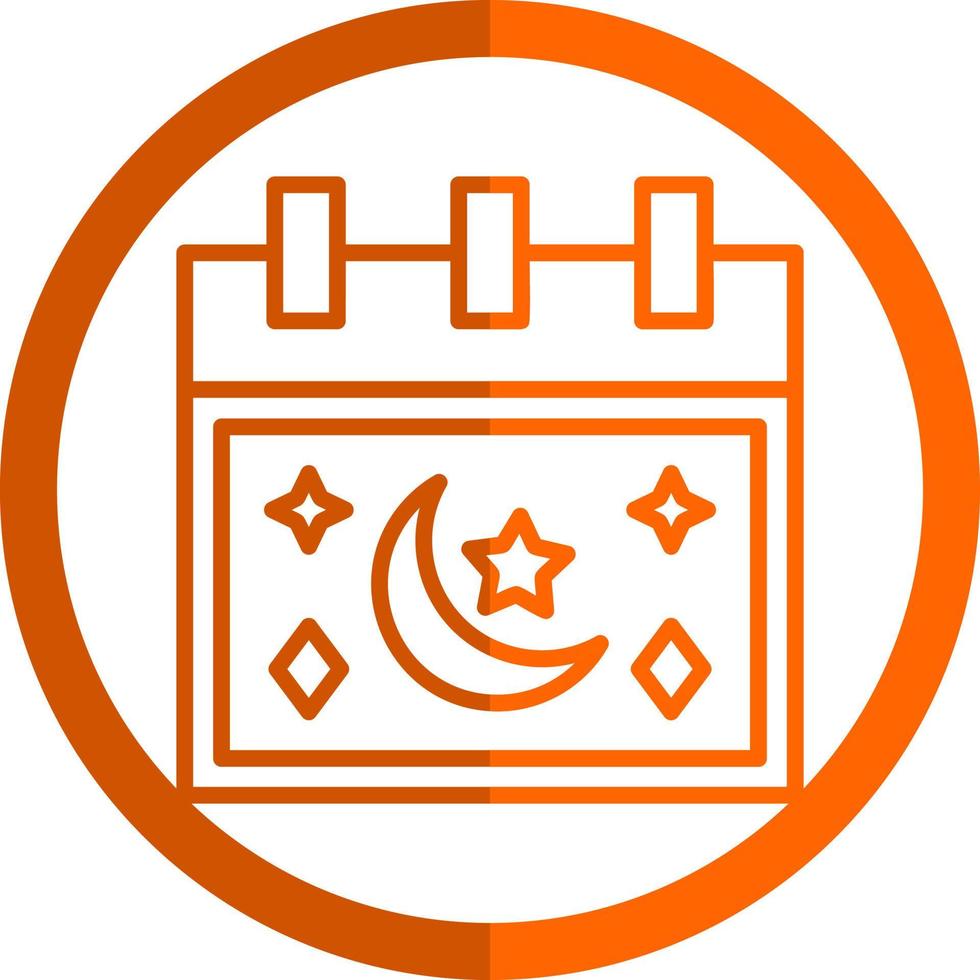 Ramadan Calendar Vector Icon Design
