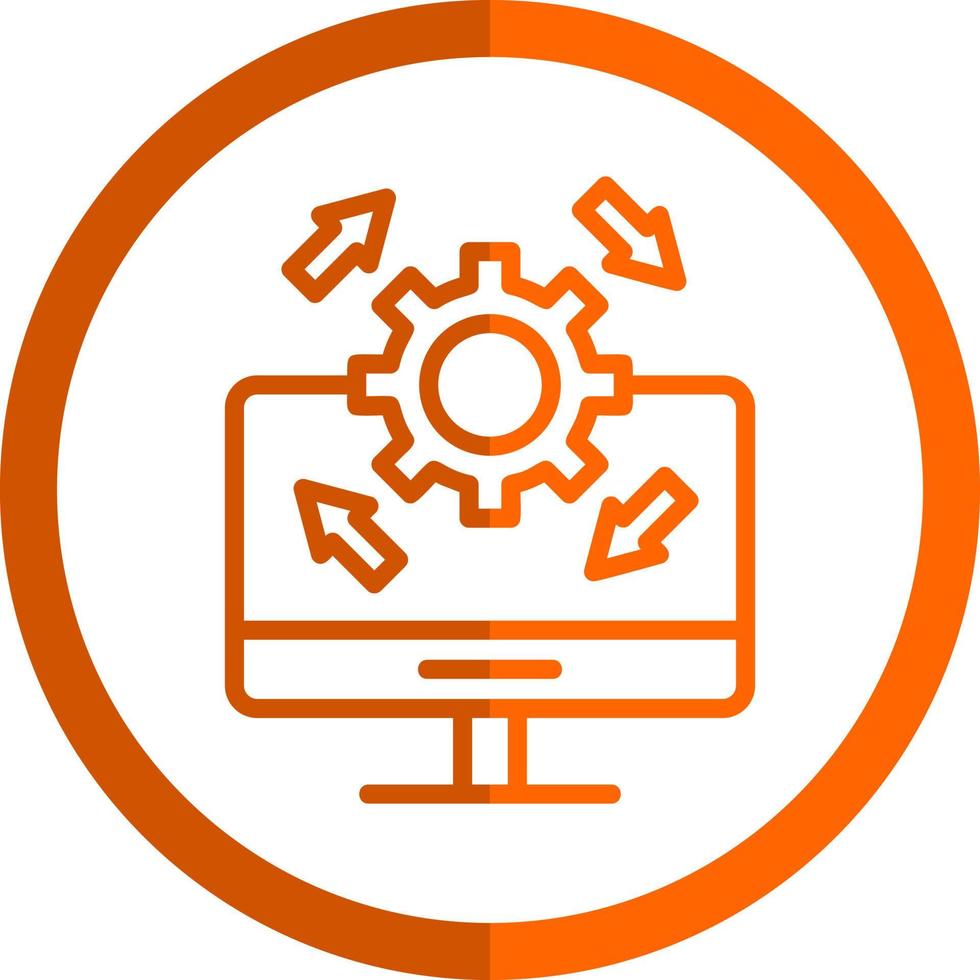 Upgrade Desktop Vector Icon Design