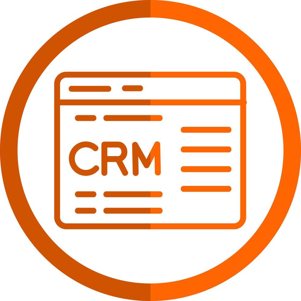 Crm Vector Icon Design