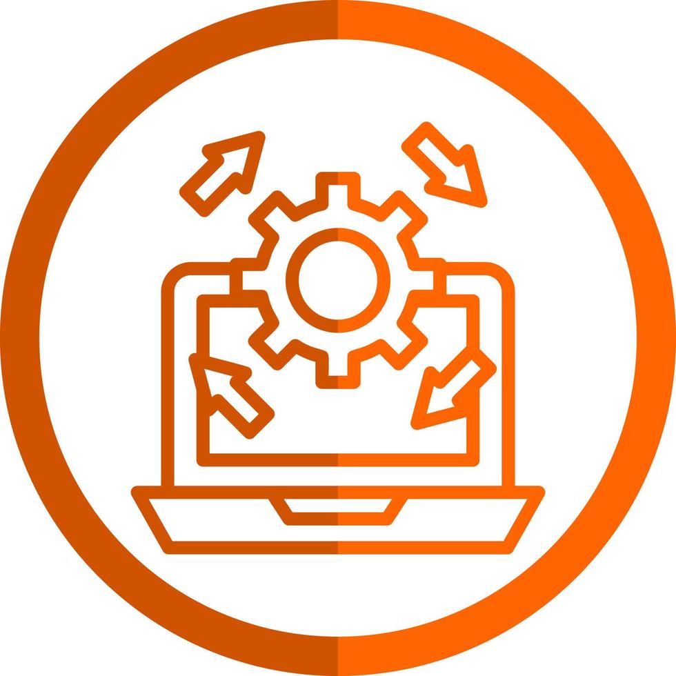 Upgrade Laptop Vector Icon Design
