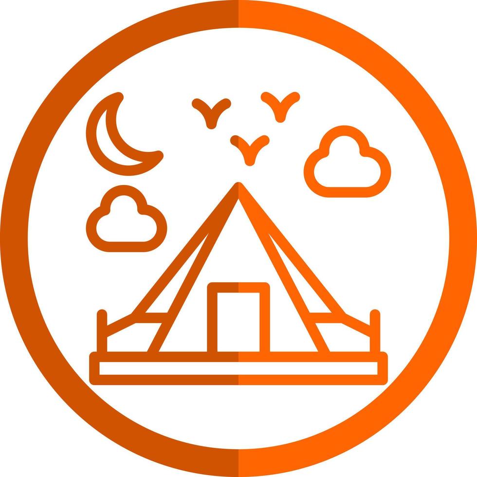 diseño de icono de vector de camping